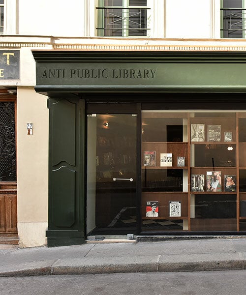 books, vinyls, and fetish converge within didier faustino-designed anti public library in paris